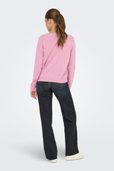 Xmas Shine Pink Candy Cane Knit