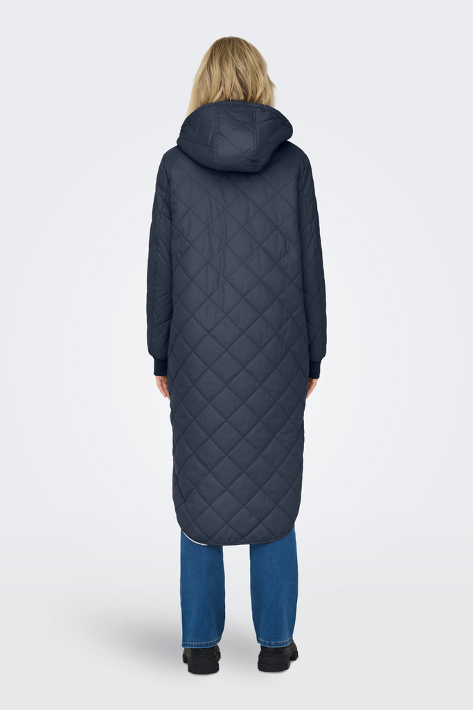 New Sandy Blue Quilted Coat