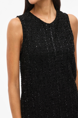 Otta Black Bow Short Dress