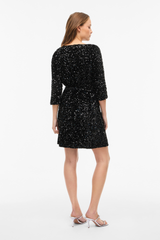 Faith Black Sequins Short Dress