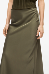 Ellette Green Slip Skirt