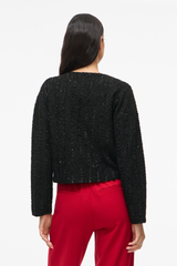 Otta Black Bow Cardigan