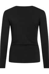 Sempa Black Crew Neck Top