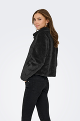 Macy Black Faux Fur Jacket