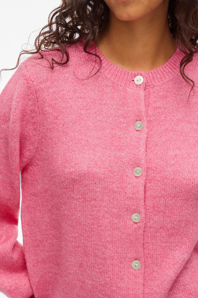 Gladys Pink Knitted Cardigan