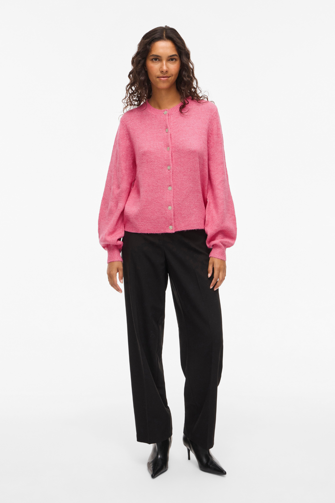 Gladys Pink Knitted Cardigan