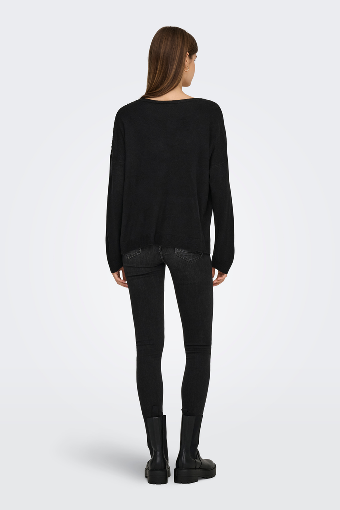 Starry Black Sequins Knit