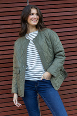 Noelle Green Quilted Jacket