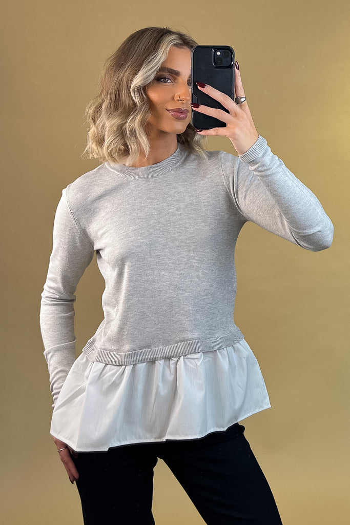 Jose Long Sleeve O-Neck Pullover Knit