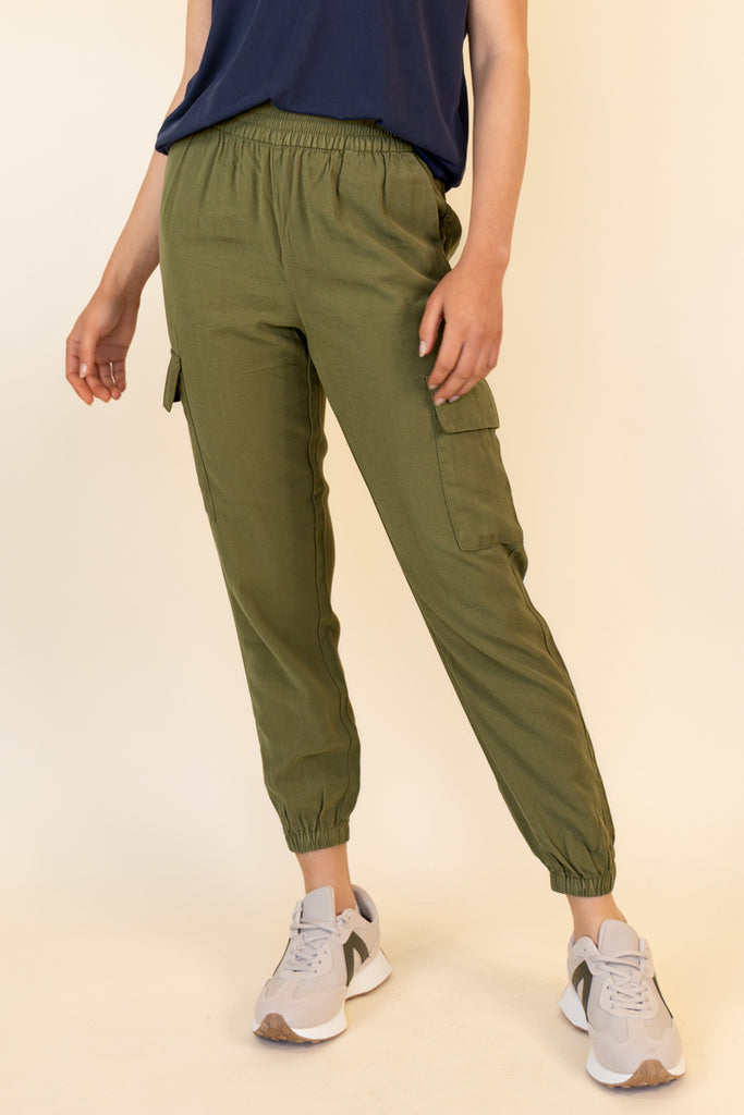 Aris Green Relaxed Cargo Joggers