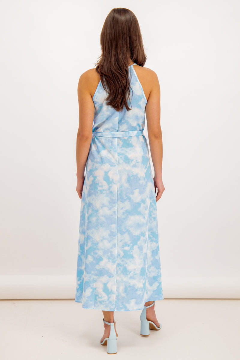Cloud Print Nova Maxi Dress