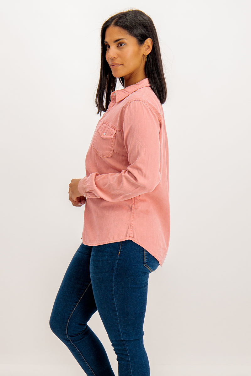 Blush Bista Denim Shirt