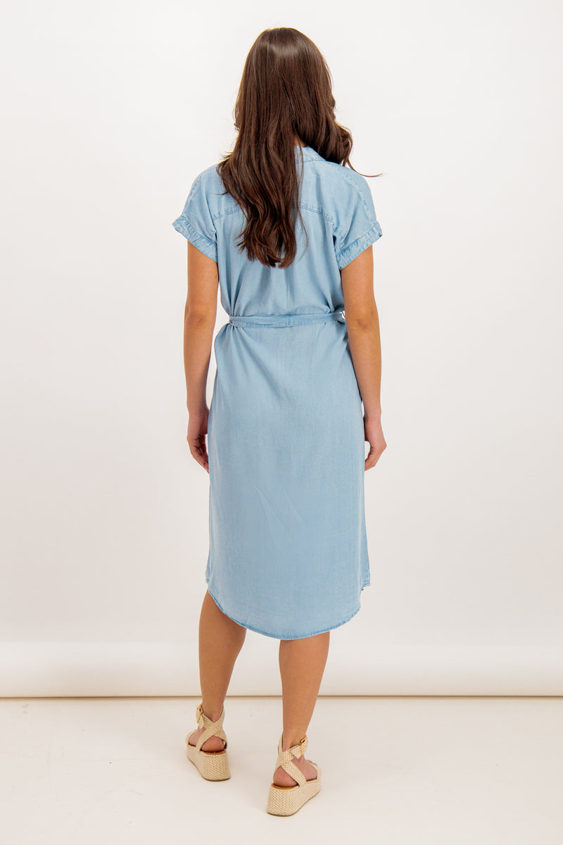 Light Blue Pema Hannover Shirt Dress – Born Clothing