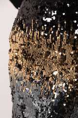 Mira Black & Gold Sequin Skirt