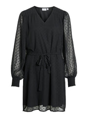 Edee Black V-Neck Dress