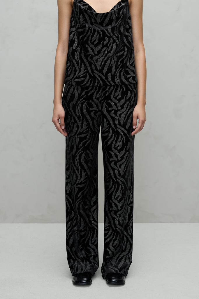 Carmela Black & Silver Pants