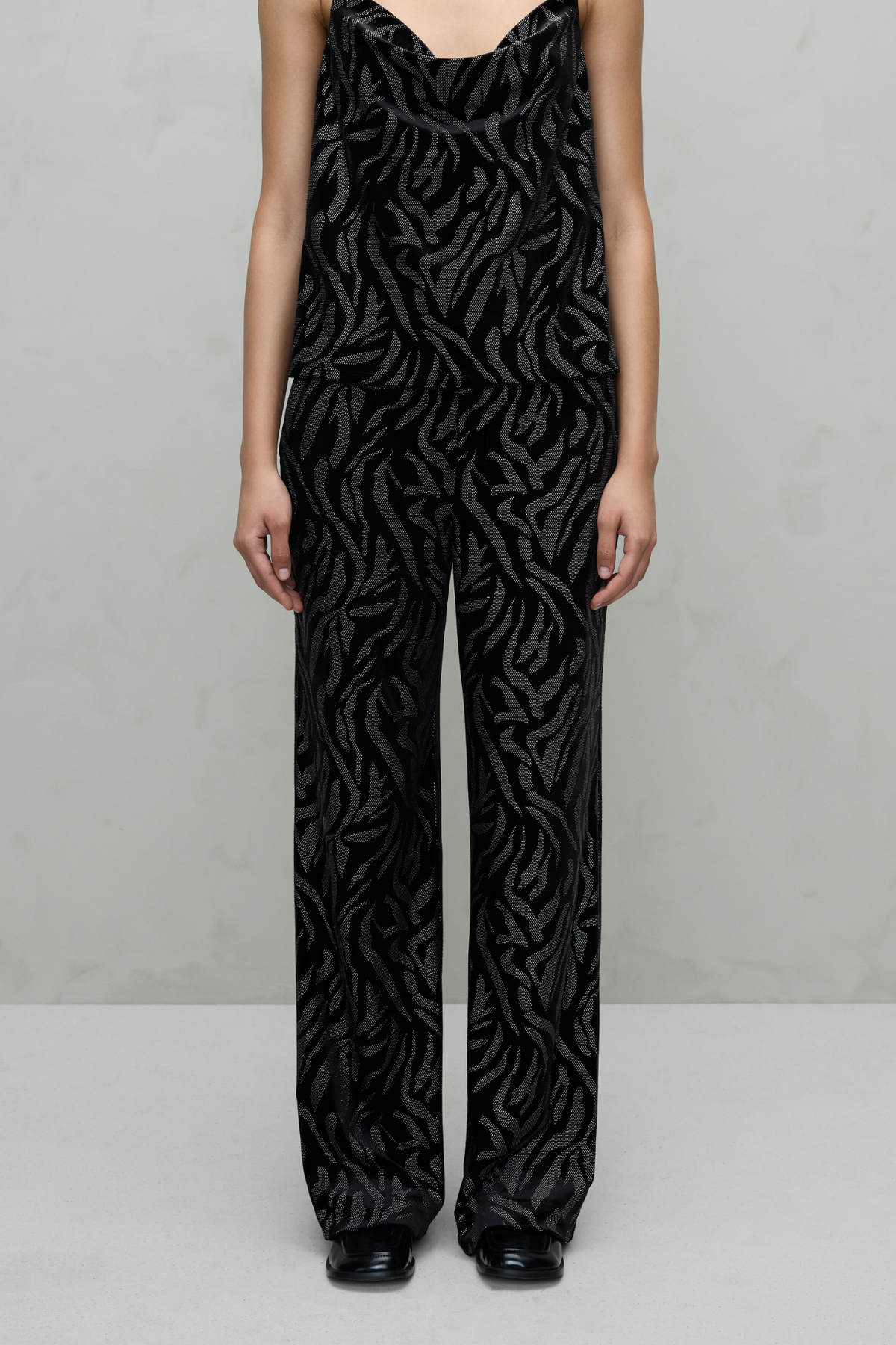 Carmela Black & Silver Pants