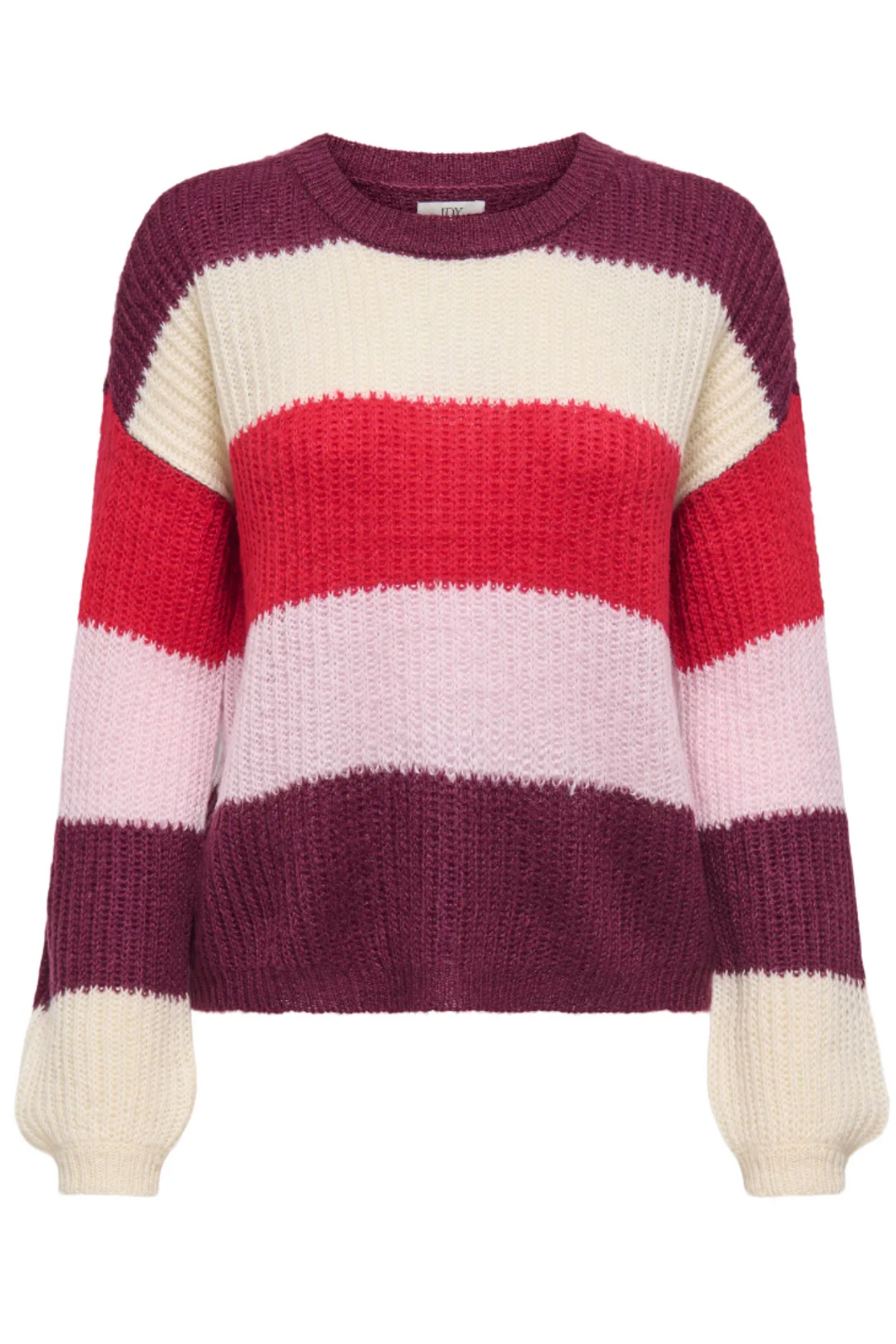 Badut Maroon & Pink Stripe Knit