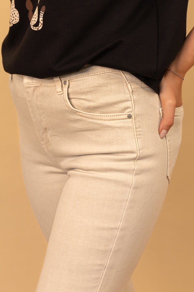 Beige Boyfriend Toxik Jeans