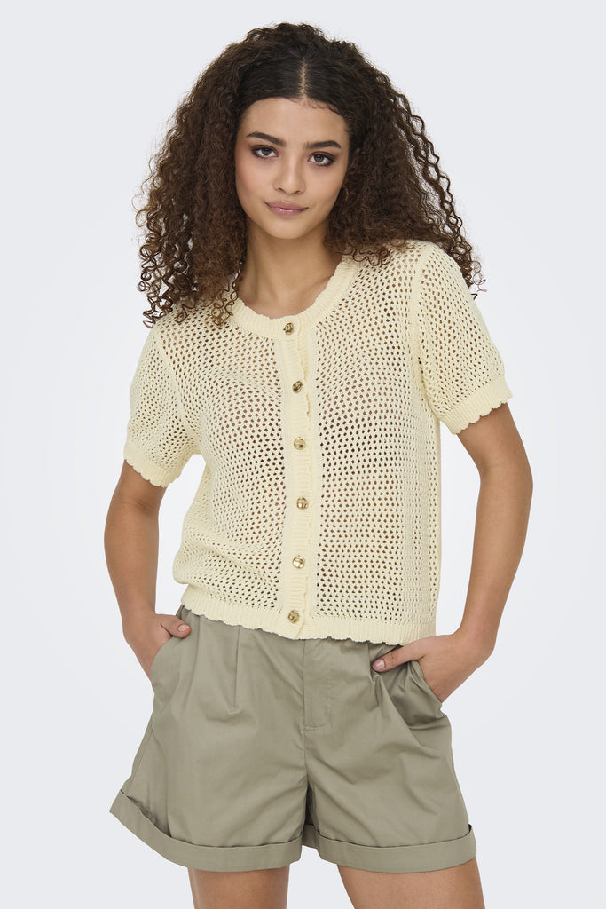 Paula O-Neck Birch Cardigan