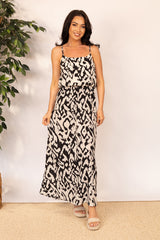 Winner Black & Birch Print Maxi Dress