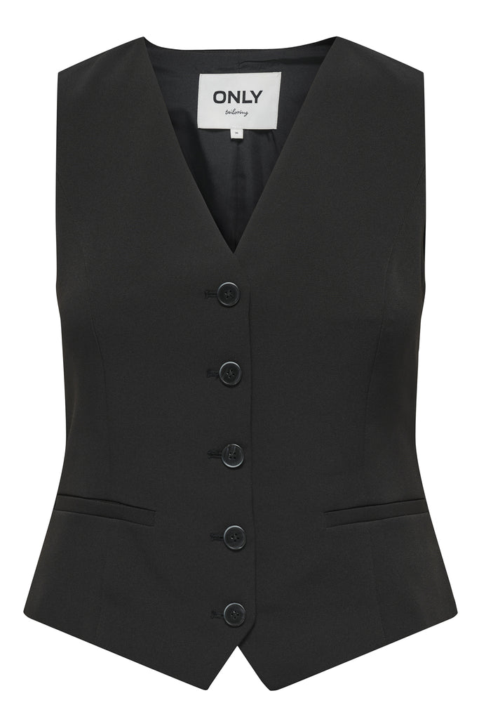 Iris Black Waistcoat