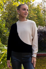 Marco Black & Cream Knit