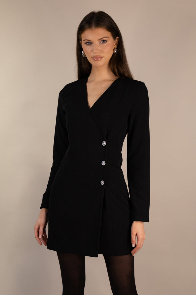 Rena Buttoned Blazer Dress