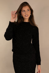 Alba Glitter Black Knit