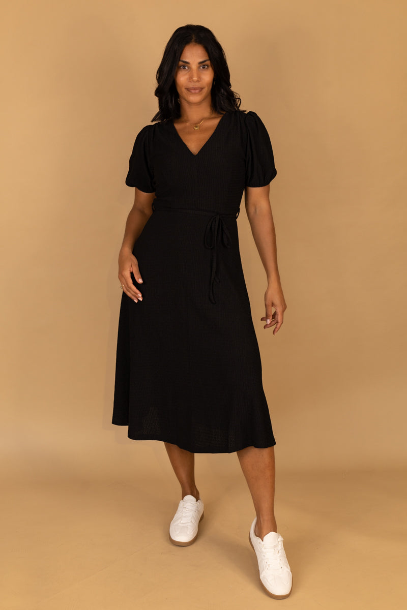 Black Roxy Midi Dress