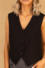 Kayle Black Waistcoat