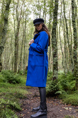 Noelle Blue Double Breasted Coat