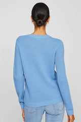 Dalo O-Neck Blue Knit Jumper