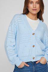 Viril V-Neck Blue Cardigan