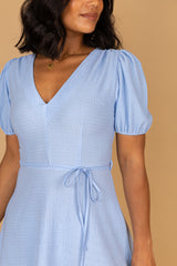 Alisa Pale Blue Skater Dress