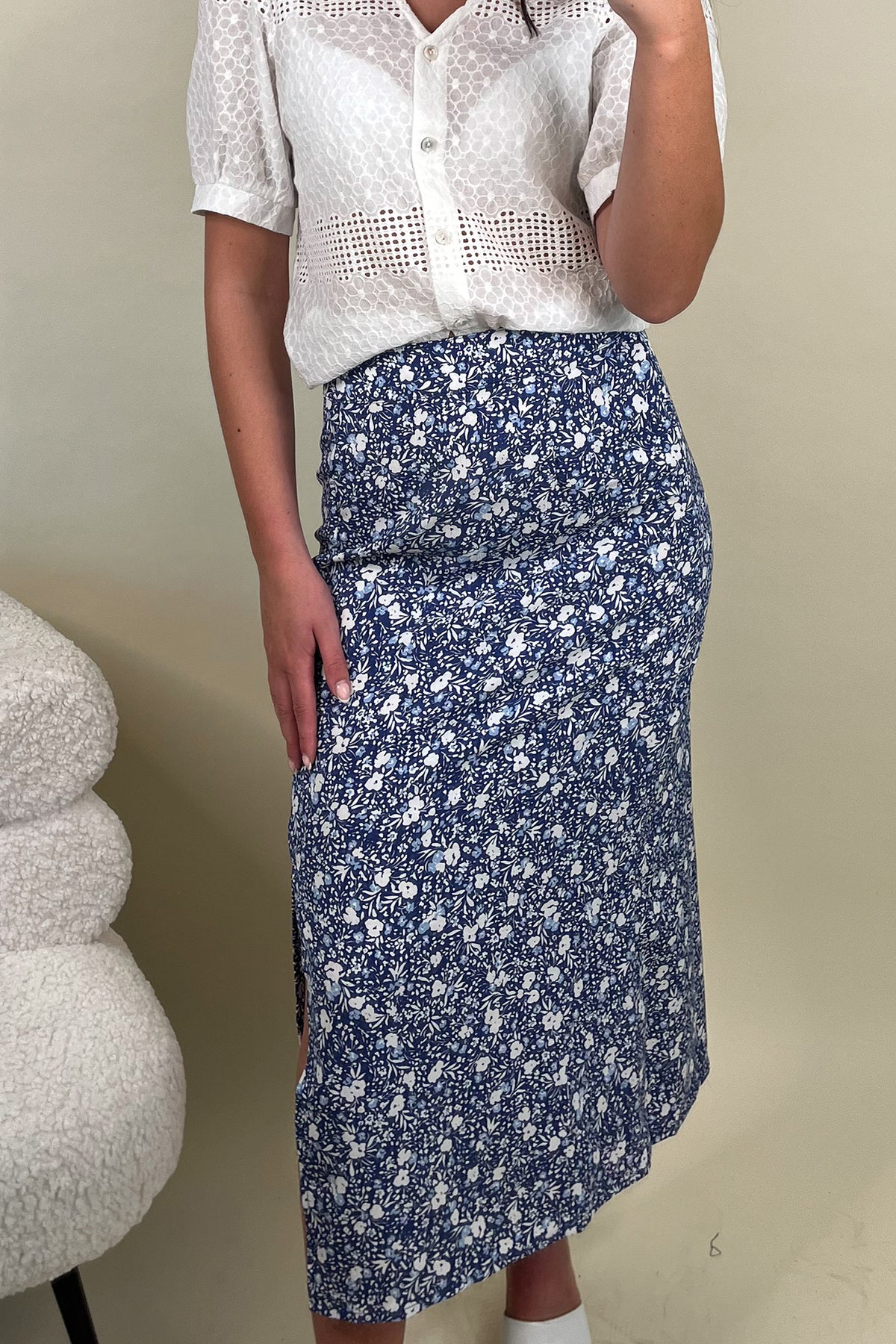 Nova Elite Floral Print Slip Skirt