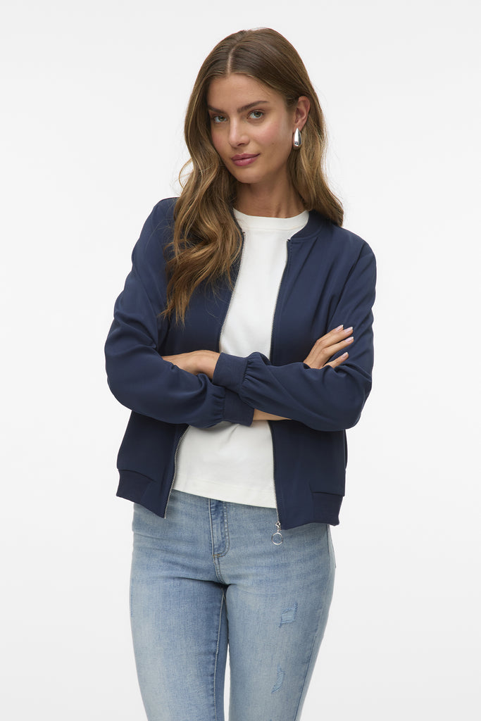Coco Navy Zip Blazer