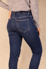 Toxik Dark Wash High Waisted Boyfriend Jeans