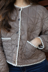 Silla Brown Quilted Jacket