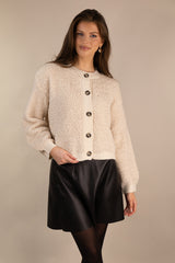 Eira Birch Button Teddy Cardigan