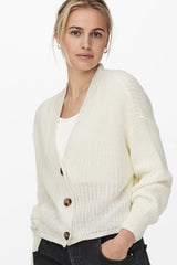 Carol Cream Buttoned Cardigan