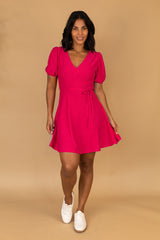 Alisa Cerise Skater Dress