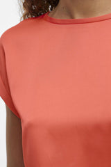 Ellette Dubarry Coral Satin Top