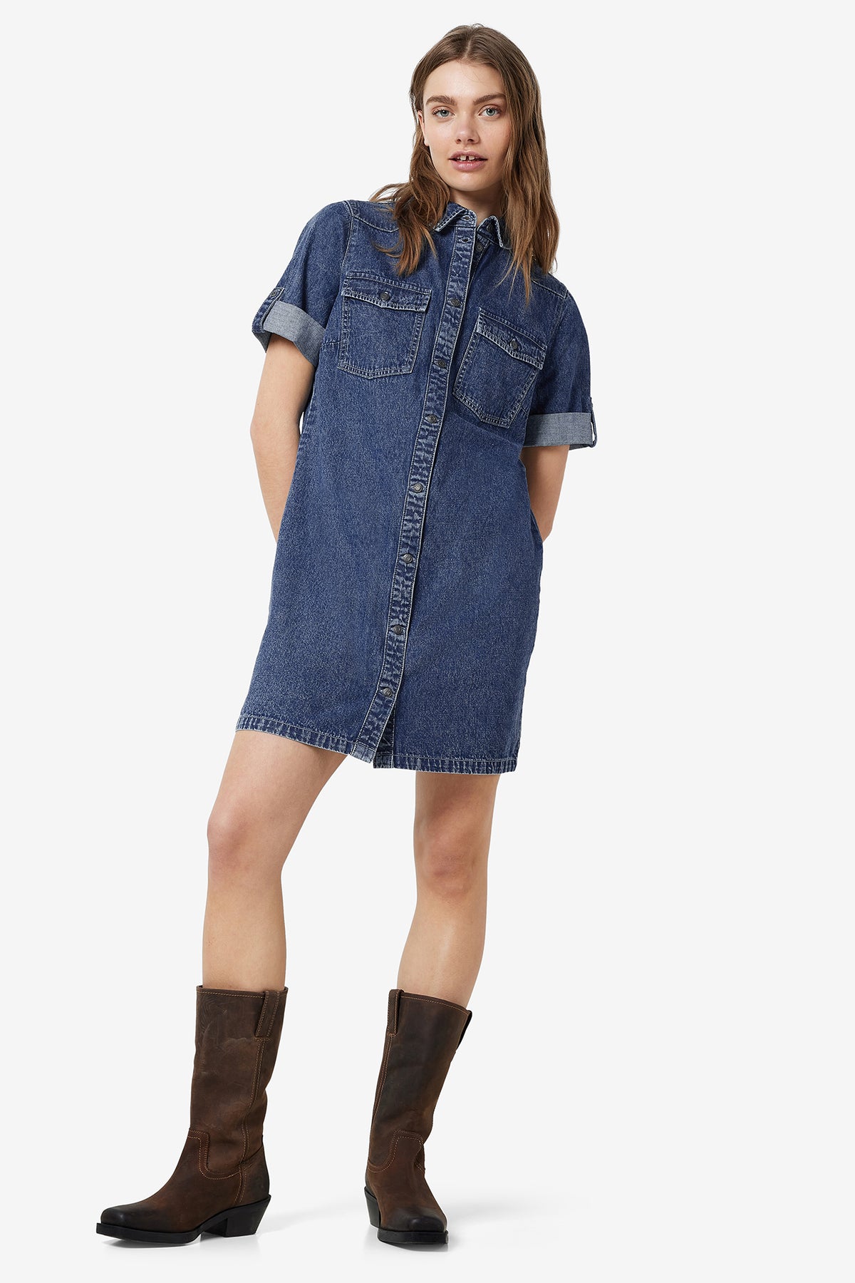 Signe Medium Blue Denim Dress