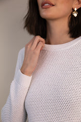 White Dalo Glitter Knit