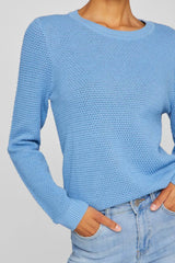 Dalo O-Neck Blue Knit Jumper