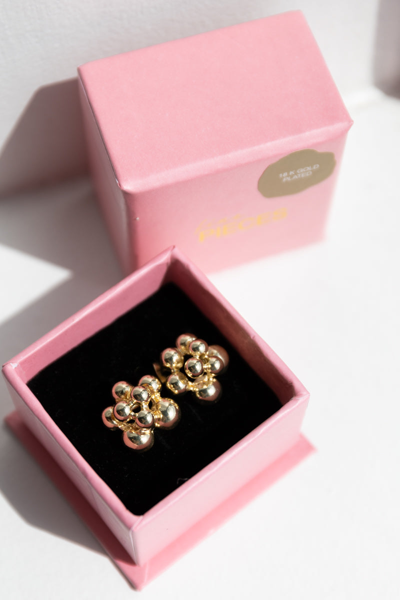 Badi Gold Plated Cluster Earring