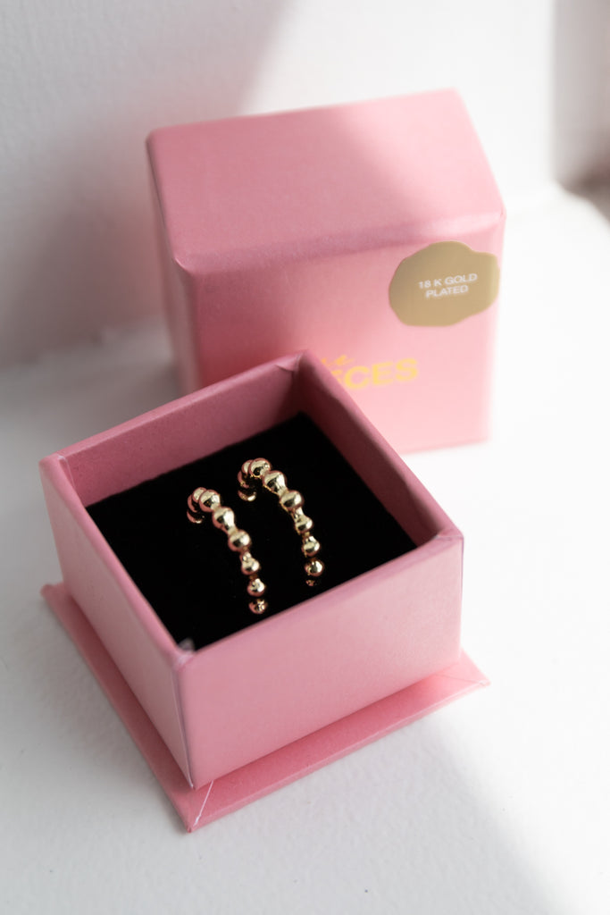 Badi Gold Plated Hoop Earrings