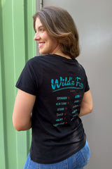 Nate Graphic Print Black Tee
