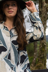 Beline Multi Grey Print Shirt